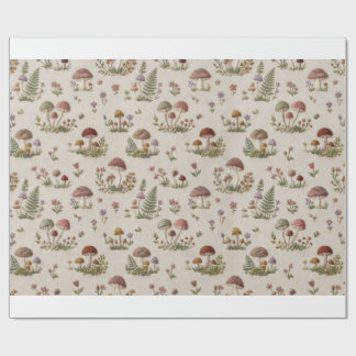 Animales del Bosque y Setas Regalo de Papel de Bor