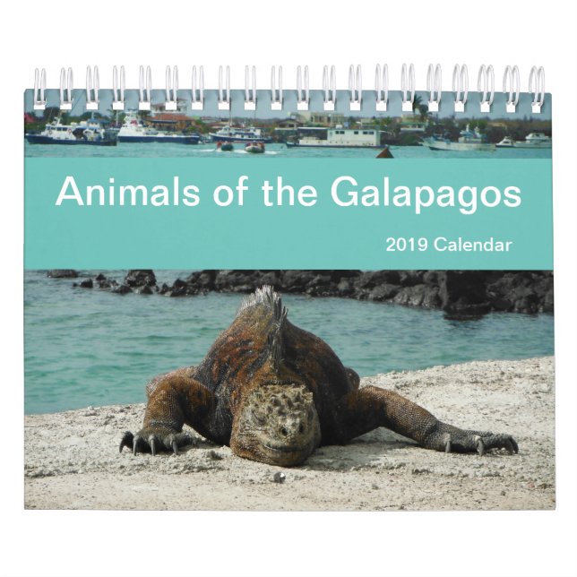 Animales del calendario de las Islas Galápagos (Tapa)
