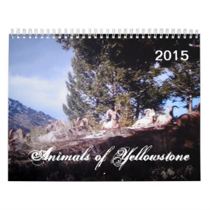 Animales del calendario impreso personalizado de