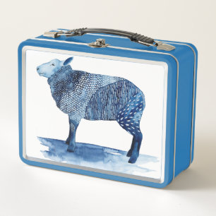 Animales del campo del azul de cobalto - ovejas