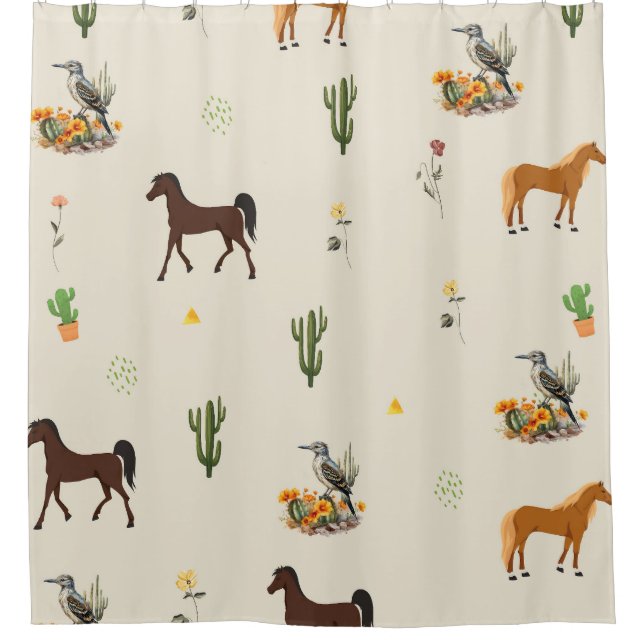 Animales desérticos de estilo suroeste cortina de  (Anverso)