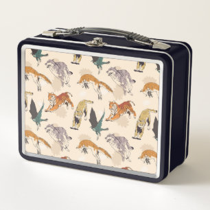 Animales dibujados a mano en un bosquejo retro sal