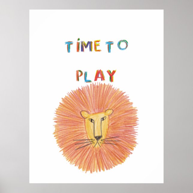 Animales divertidos Descansa Poster Impresión Niño (Frente)