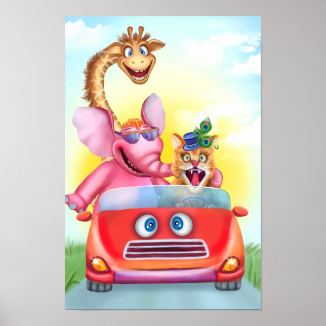 Animales divertidos posters (Frente)