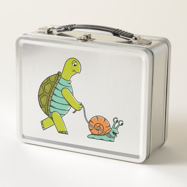 Animales Divertidos Tortuga Y Caracol (Anverso)