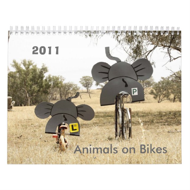 Animales en bicicleta Elefante del Calendario 2011 (Tapa)