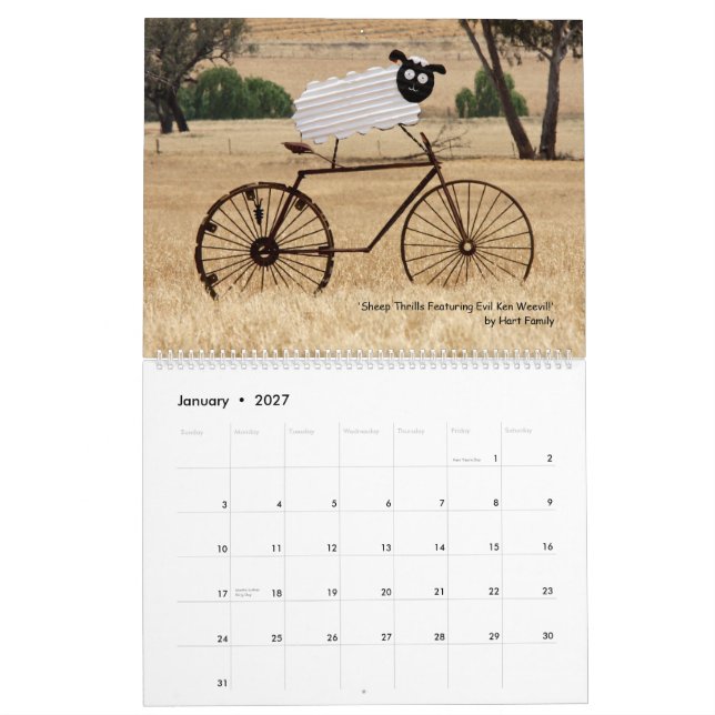 Animales en calendario de las bicis 2013 (Jan 2027)
