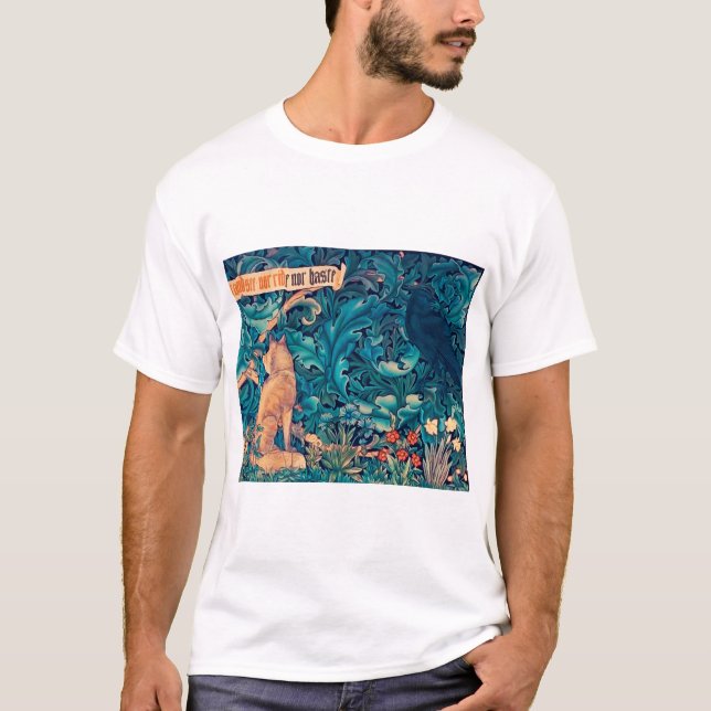 Animales en el bosque, camiseta de William Morris (Anverso)