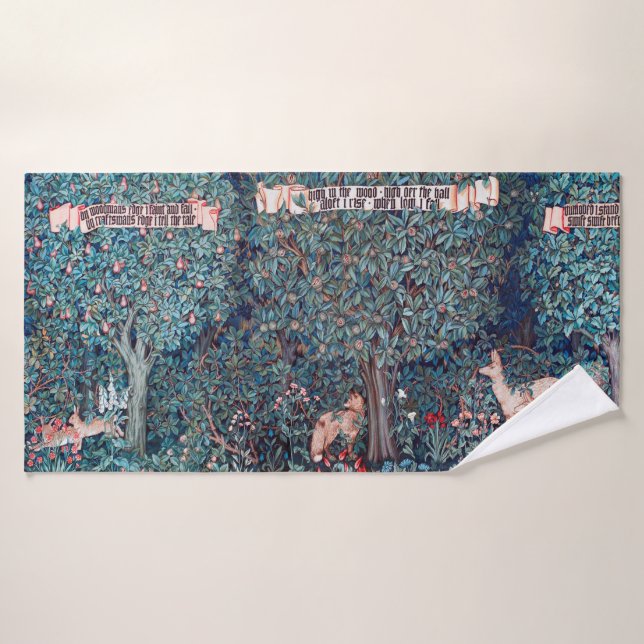Animales en el bosque, William Morris (Toalla de baño)