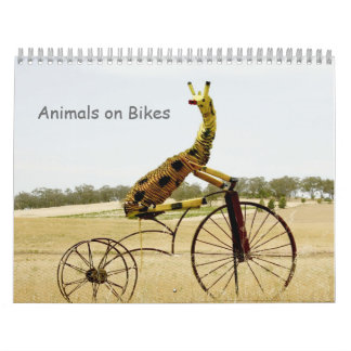 Animales en el calendario de bicicletas