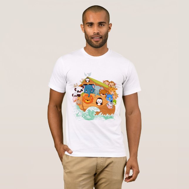 Animales en la camiseta para hombre del arte de (Anverso completo)