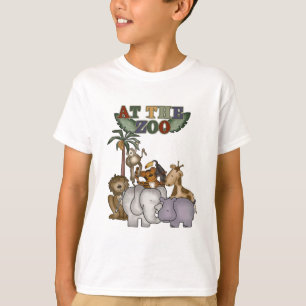 Animales en las camisetas y los regalos del parque