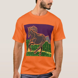 ANIMALES espirales del CABALLO de la camiseta del
