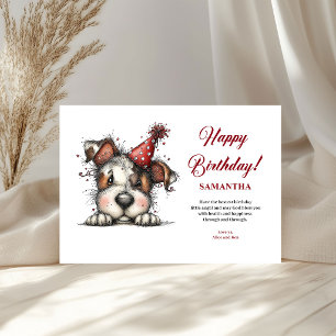 Animales extravagantes tarjeta de saludo personali