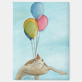 Animales fiestas: imán tortuoso de 2,5" x 3,5"