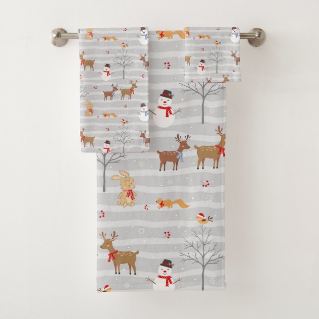 Animales forestales y hombres de nieve (In situ)