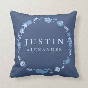 Animales marinos Bordean bebé/niños almohada