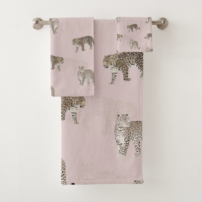 Animales modernos de la selva de leopardo rosa (In situ)