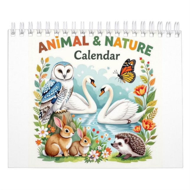 Animales naturaleza Calendario (Tapa)