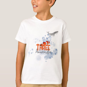 Animales oceánicos cortan camiseta de Fiesta de ca