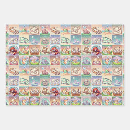 Animales para bebés más pequeños - Papel de envolv