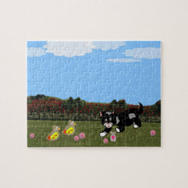 Animales personalizados en el rompecabezas del Jig