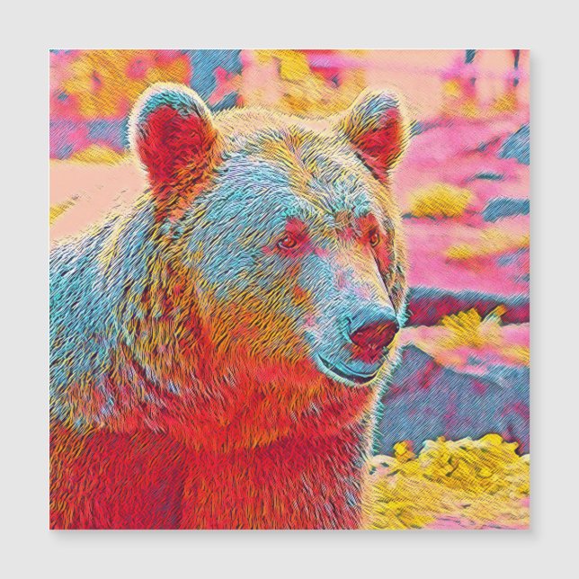 animales populares - Oso (Anverso)