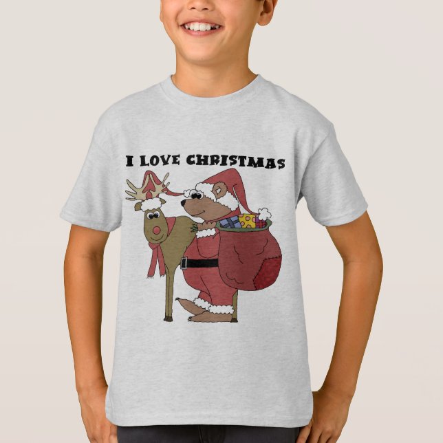 Animales que amo Navidades camisetas y regalos (Anverso)