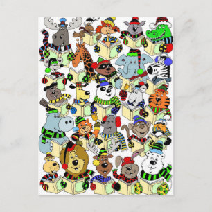 Animales que cantan villancicos del navidad