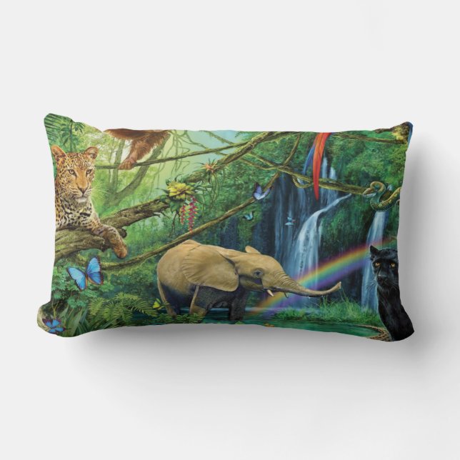Animales que viven juntos tiran almohada (Anverso)