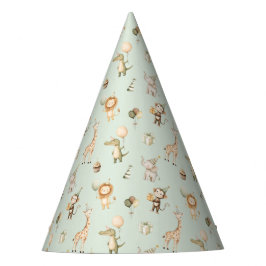 Animales Safari Gorra del partido de cumpleaños 1