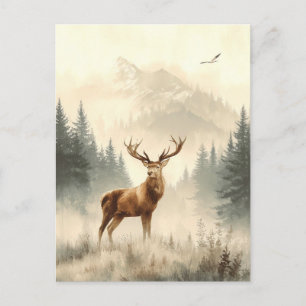 Animales Salvajes de Alaska. Reno. Tarjeta Postal