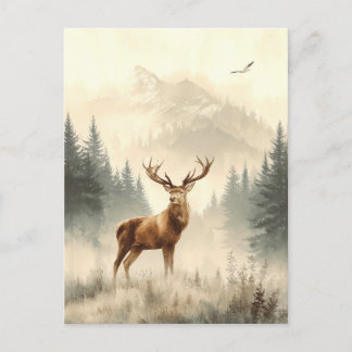 Animales Salvajes de Alaska. Reno. Tarjeta Postal