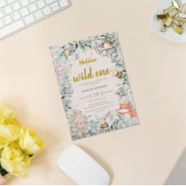 Animales silvestres de un bosque Invitación al pri