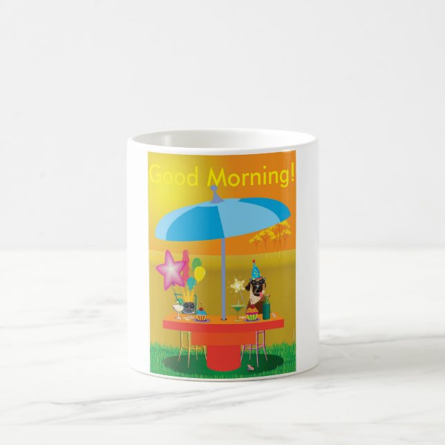 Animales, taza - fiesta para dos (Centro)