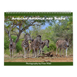 Animales y Aves Africanas Calendario 2027