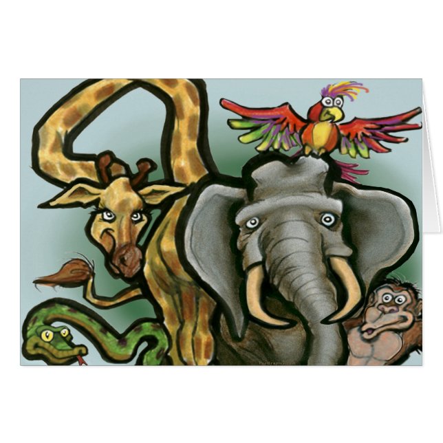 Animales zoológicos (Anverso (Horizontal))