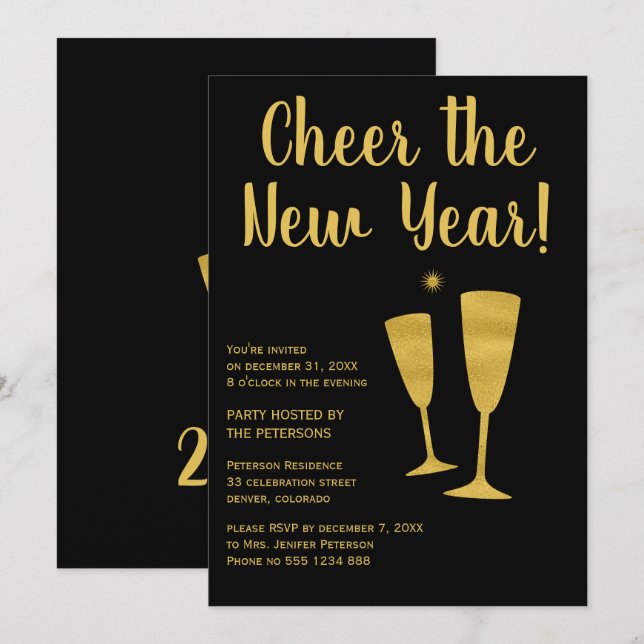 Animar la invitación a la celebración del fiesta d (Anverso / Reverso)
