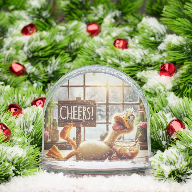 ANIMATED DRUNK DRUCK SNOW GLOBE (Navidad)