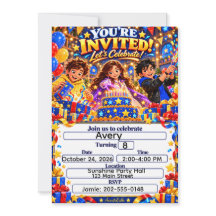 AnimatedLabbs Invitación para celebrar cumpleaños