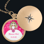 Anime Blonde Fuchsia Boda Flor collar de chicas<br><div class="desc">Boda del collar del partido de la boda Keepsake - para cambiar el color de fondo - haga clic en personalizar - haga clic en editar - seleccione la última herramienta en el menú desplegable y elija uno de los colores mostrados o introduzca el código de la novia rgb para...</div>