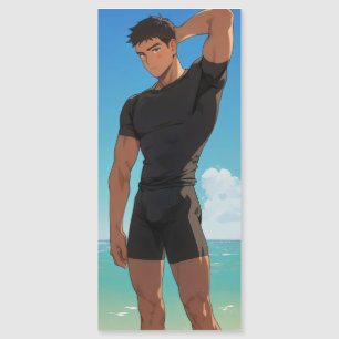Anime Boy en la playa