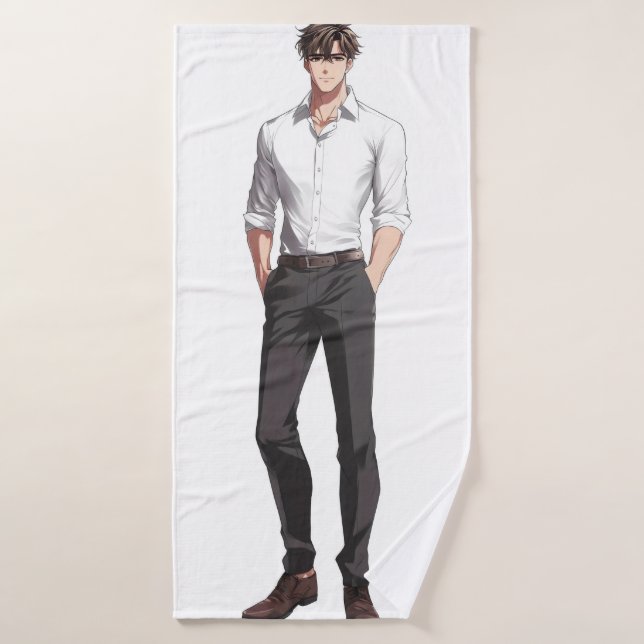 Anime Boy Guapo Ikemen (Toalla de baño)