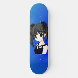 Anime Chica Blue Skateboard