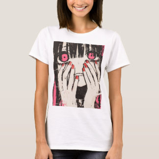 Anime Chica Impreso Camiseta