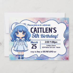 Anime Chica se burla de la invitación al cumpleaño