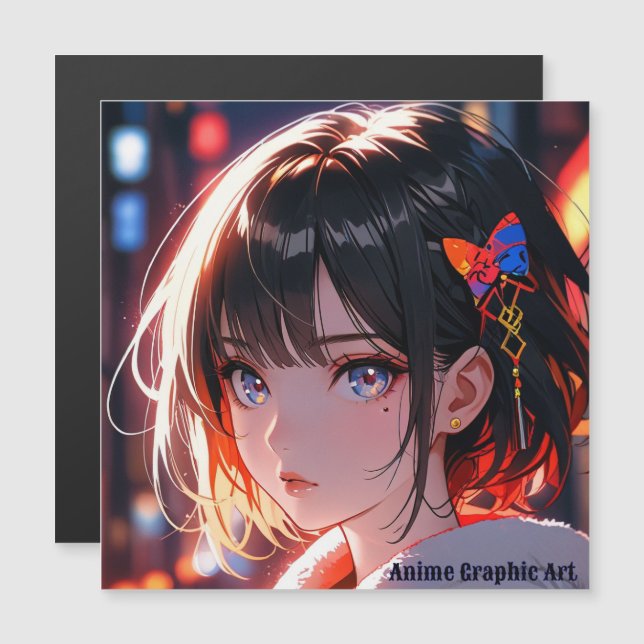anime cute girl design (Anverso/Reverso)