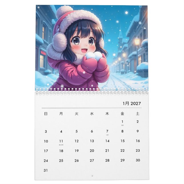 Anime Dreams 2025: Calendario (Jan 2027)
