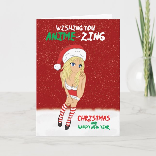 Anime Feliz Navidad Y Año Nuevo (Anverso)