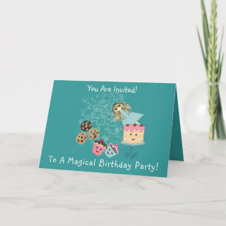 Anime Magical Days Invitación Cumpleaños